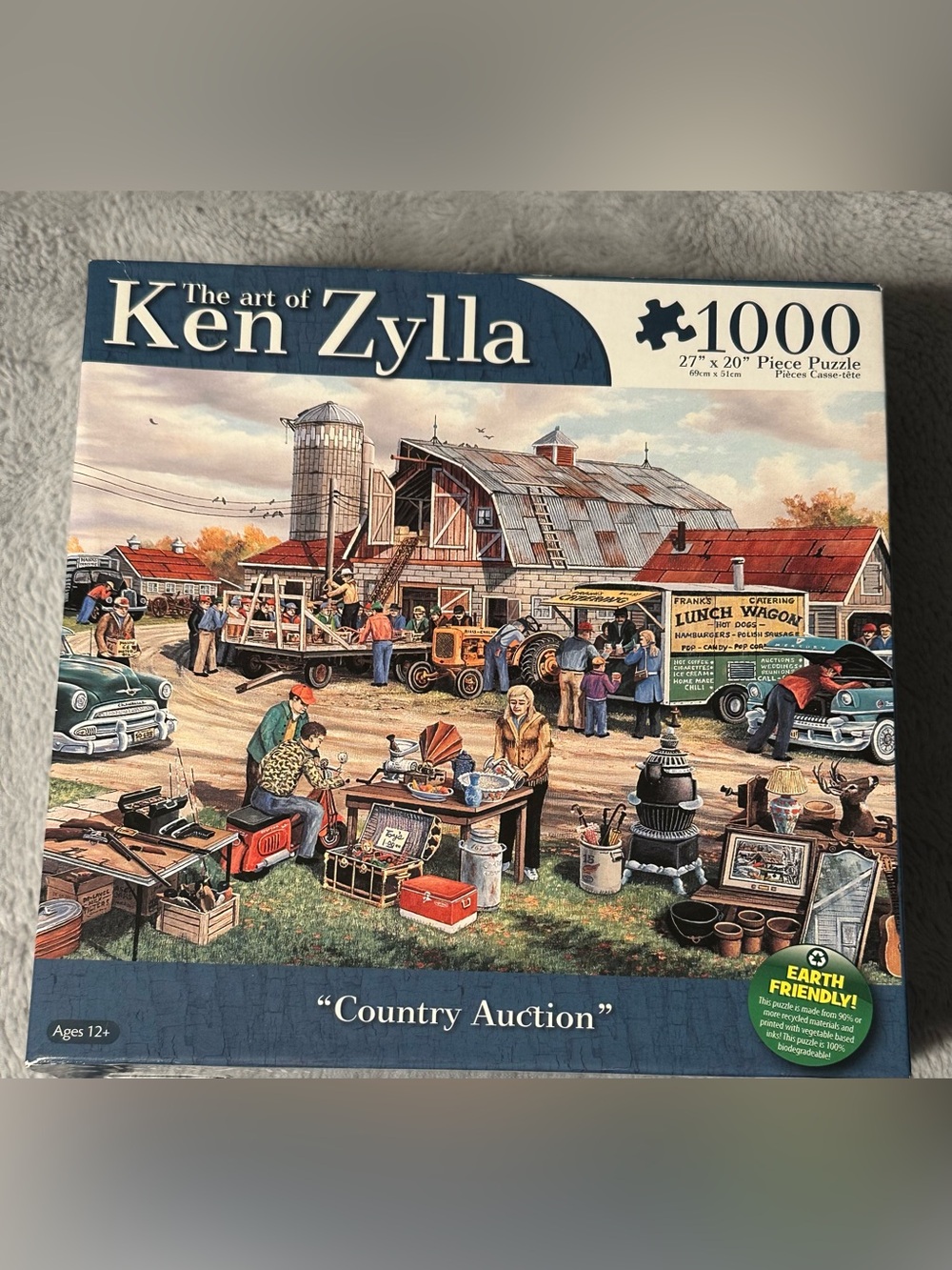 The Art of Ken Zylla "Country Auction" 1000 Piece Jigsaw Puzzle